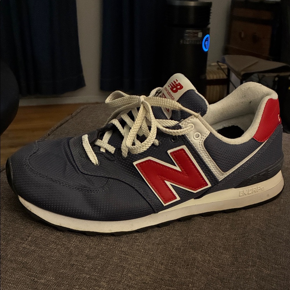 New Balance Navy and Red Classic Men's Sneaker